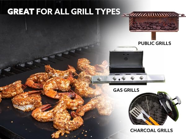 Kona Non-Stick Grill Mats - 600°F Heavy Duty
