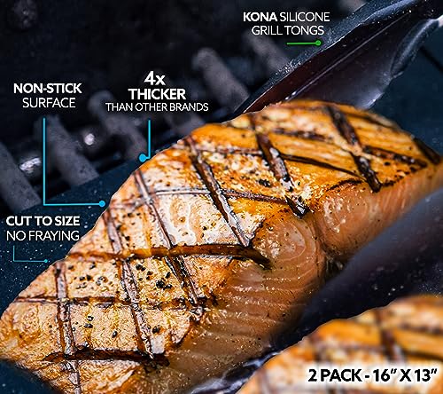 Kona Non-Stick Grill Mats - 600°F Heavy Duty