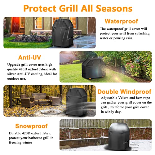 32" Waterproof BBQ Grill Cover for Weber, Nexgrill