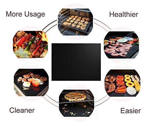 Non-Stick BBQ Grill Mat Set - Heavy Duty & Reusable