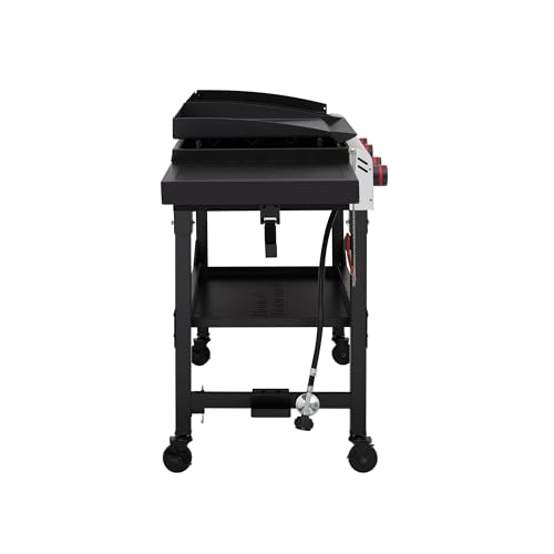 Portable 4-Burner Gas Grill & Griddle Combo