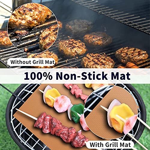 YRYM HT Copper Grill Mats - Set of 5