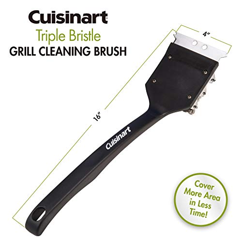 Cuisinart BBQ Grill Triple Bristle Brush - TailgateT3