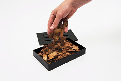 GrillPro Cast Iron Smoker Box - 5x1.5x8, Black