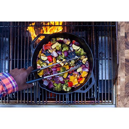Lodge 12" Cast Iron Grill Basket with Dual Handles