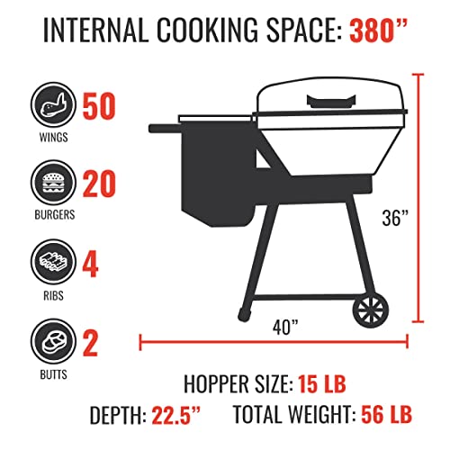 recteq Bullseye Pellet Grill - All-in-One Outdoor Smoker