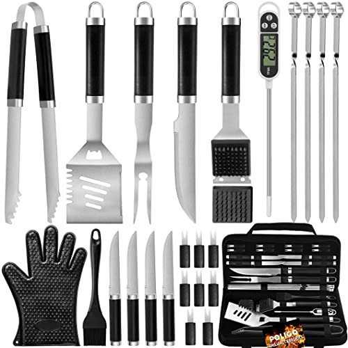 POLIGO 26PCS Stainless Steel BBQ Grilling Tools