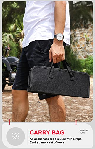 Stainless Steel BBQ Grill Set, Outdoor Grilling Utensils