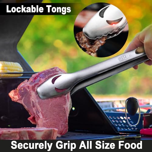 18-Inch Grill Set - BBQ Tools with Accessories