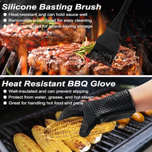 POLIGO 26PCS Stainless Steel BBQ Grilling Tools