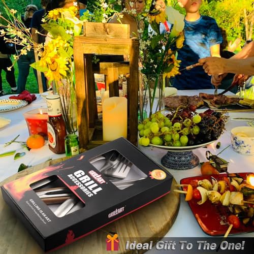 18-Inch Grill Set - BBQ Tools with Accessories