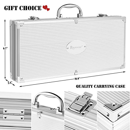 ROMANTICIST 30pcs Stainless Steel BBQ Grill Tool Set