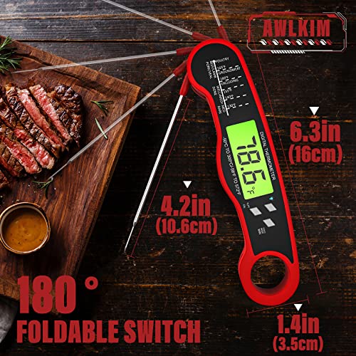 Digital Meat Thermometer - Fast Read for Grilling & Cooking