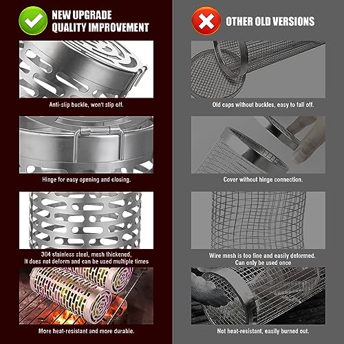 Grill Baskets - Stainless Steel BBQ Accessories