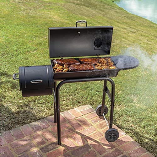 Char-Broil American Gourmet Offset Smoker, Black