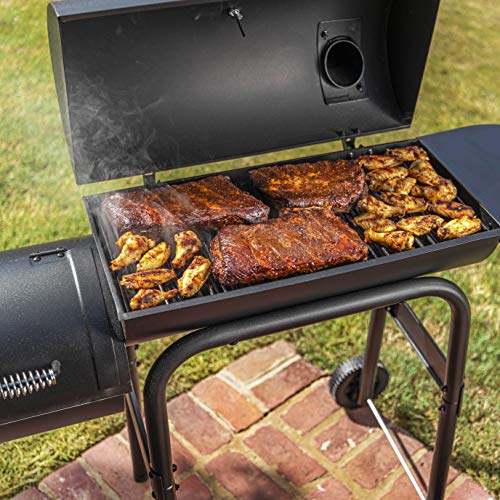 Char-Broil American Gourmet Offset Smoker, Black