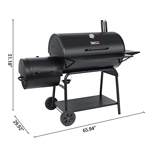 Royal Gourmet CC2036F Charcoal Grill & Smoker Combo