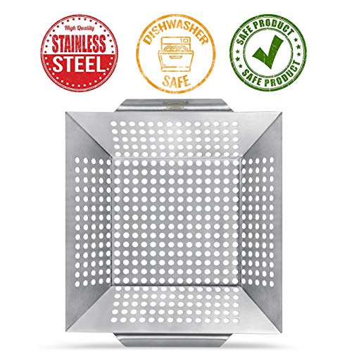 Stainless Steel Veggie Grill Basket Set