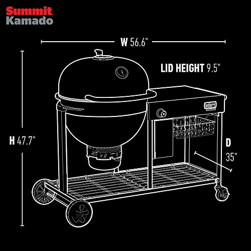 Weber Black Kamado Charcoal Grilling Center
