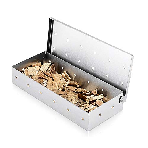 Stainless Steel Smoker Box for BBQ Grilling
