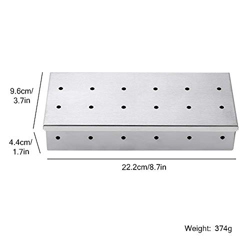 Stainless Steel Smoker Box for BBQ Grilling
