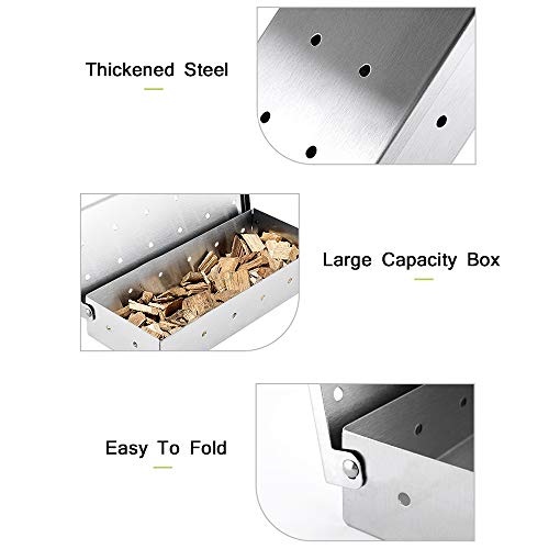 Stainless Steel Smoker Box for BBQ Grilling