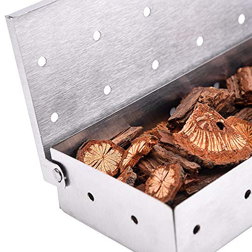 Stainless Steel Smoker Box for BBQ Grilling