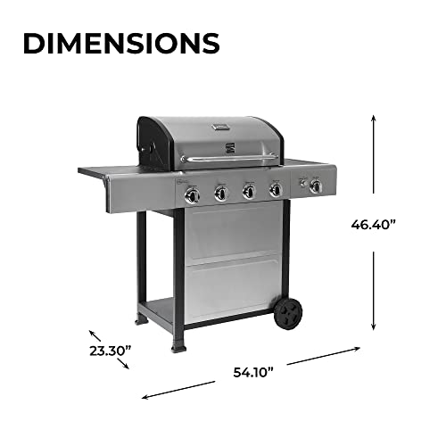 Kenmore 4-Burner Gas Grill - Stainless Steel