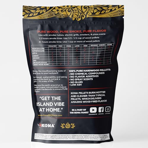 Kona Wood Pellets Variety Pack for Ninja Woodfire Grill, 8 Bags