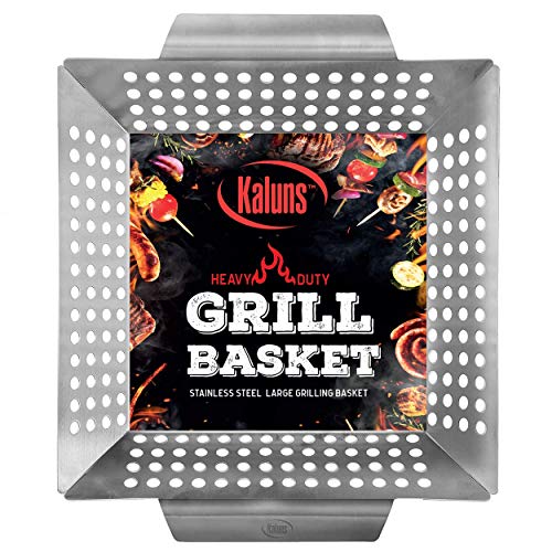 Heavy Duty Stainless Steel Grill Basket for Veggies