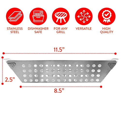 Heavy Duty Stainless Steel Grill Basket for Veggies