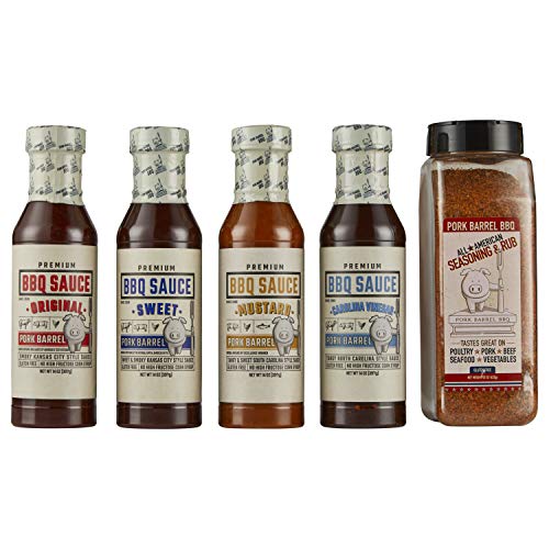 BBQ Sauce & Spices Gift Sets for Meat Smokers