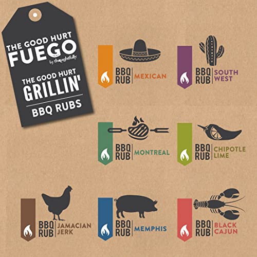 BBQ Rub Grilling Gift Set - 7 Flavors