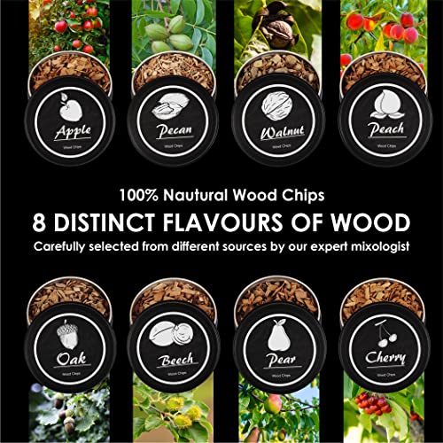 8 Natural Wood Flavor Smoker Kit: Whiskey Cocktail Old Fashioned