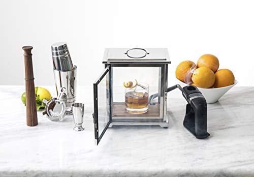 Crafthouse Professional Stainless Steel Smoking Box with Handheld Smoker