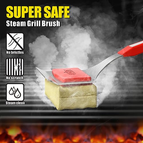 GRILLART Bristle-Free Grill Brush: Upgraded BBQ Cleaner