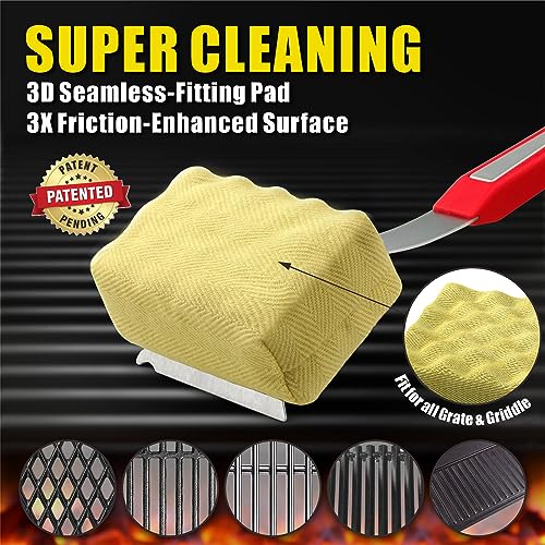 GRILLART Bristle-Free Grill Brush: Upgraded BBQ Cleaner