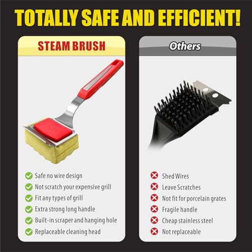 GRILLART Bristle-Free Grill Brush: Upgraded BBQ Cleaner
