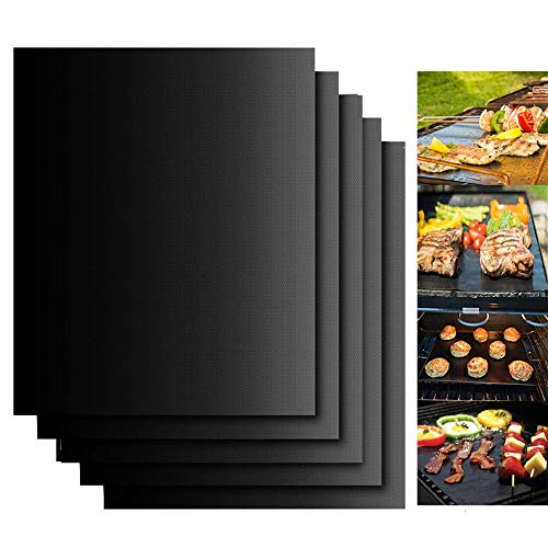 Outdoor BBQ Grill Mats - Set of 5