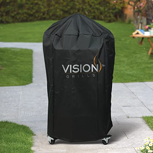 Large Black Bundle: VISION Grills Ceramic Kamado Smoker