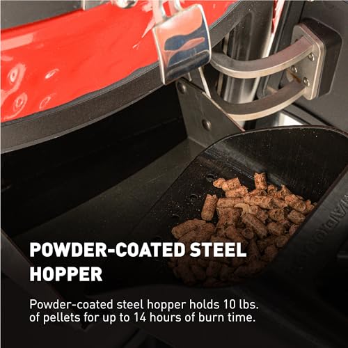 Kamado Joe Pellet Joe Grill, 18-inch, Red