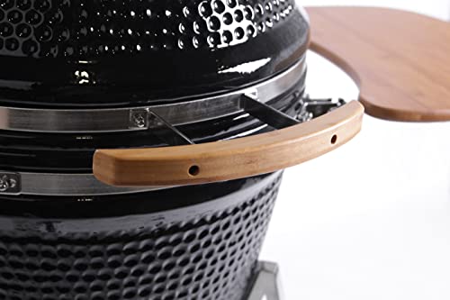 23" ExtraLarge Ceramic Kamado Grill Smoker Cooker + Trolley