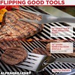 Alpha Grillers Heavy Duty BBQ Tool Set