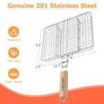 Stainless Steel BBQ Grill Basket for Meats & More