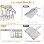 Stainless Steel BBQ Grill Basket for Meats & More