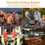 Stainless Steel BBQ Grill Basket for Meats & More