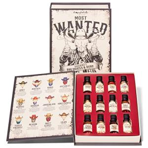 Wild Western BBQ Sauce and Rubs Gift Set, Set of 12