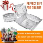 Stainless Steel Veggie Grill Basket Set