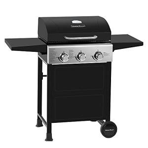 Classic Propane Gas Grill, 3 Bunner with Folding Table