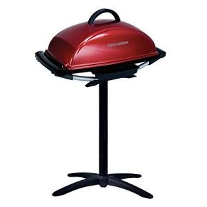 George Foreman Indoor/Outdoor Electric Grill, Red, GFO201R